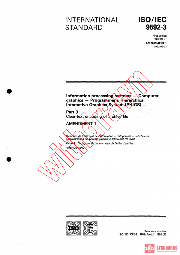 ISO/IEC 9592-3:1989/AMD1:1992 PDF