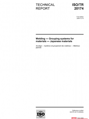 ISO/TR 20174:2005 PDF