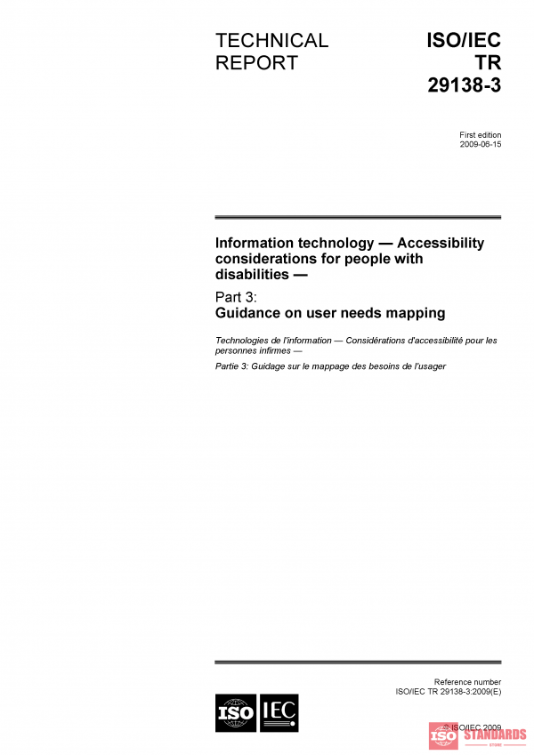 ISO/IEC TR 29138-3:2009 PDF