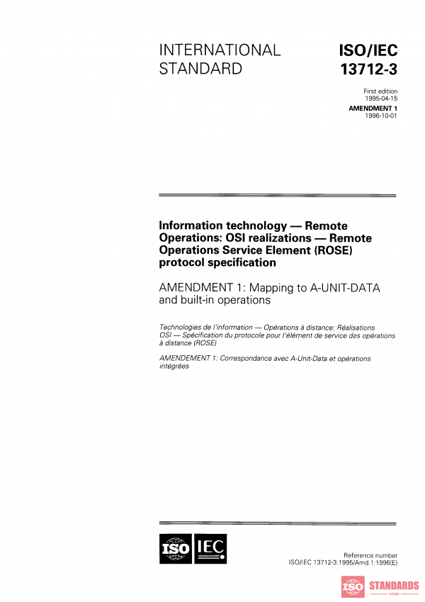 ISO/IEC 13712-3:1995/AMD1:1996 PDF