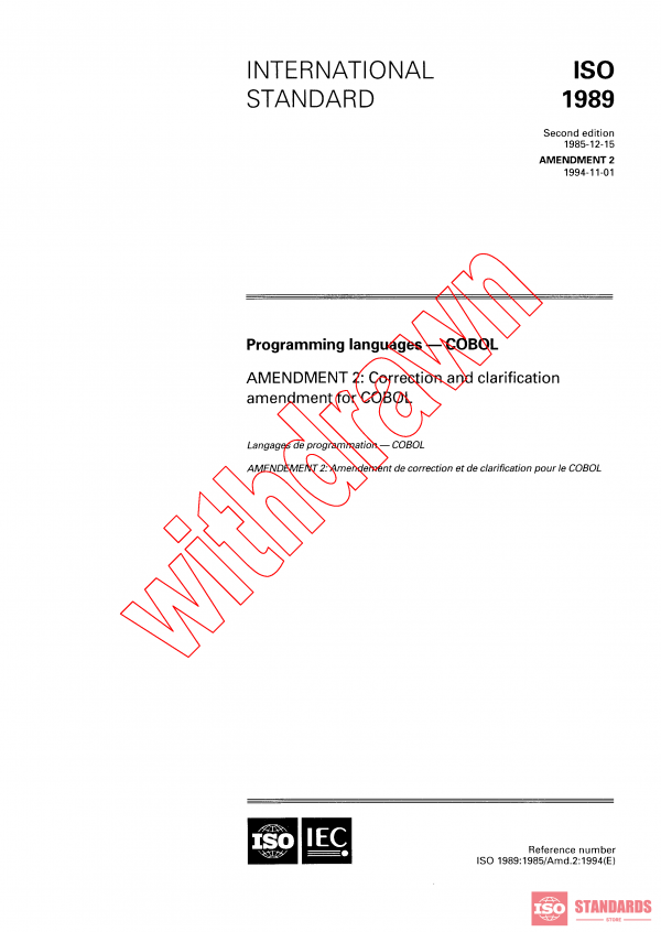 ISO 1989:1985/AMD2:1994 PDF