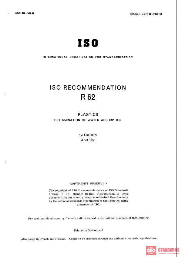ISO/R 64:1958 PDF