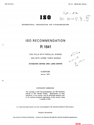 ISO/R 1641:1970 PDF