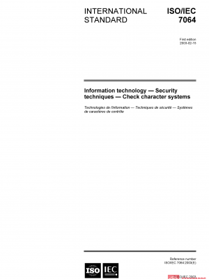ISO/IEC 7064:2003 PDF