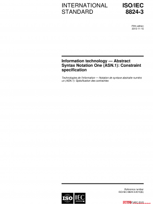ISO/IEC 8824-3:2015 PDF