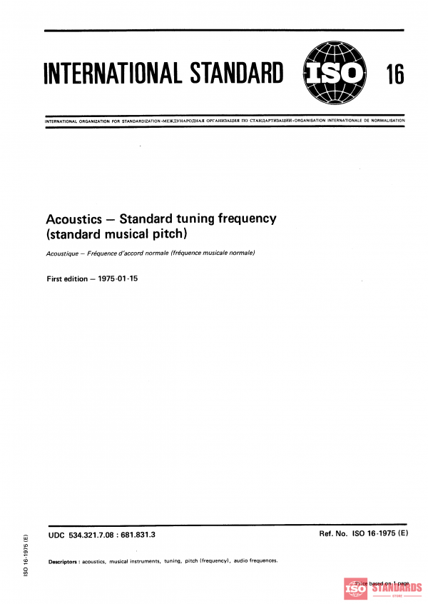 ISO 16:1975 PDF