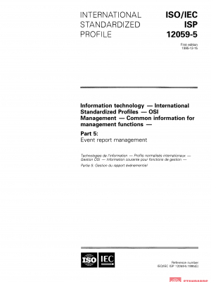 ISO/IEC ISP 12059-5:1995 PDF