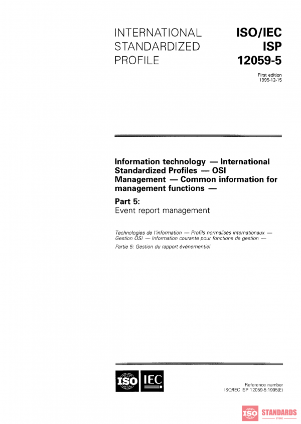 ISO/IEC ISP 12059-5:1995 PDF