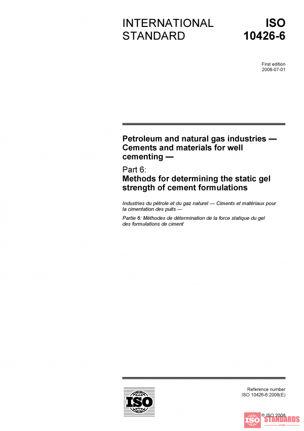 ISO 10426-6:2008 PDF