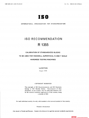 ISO/R 1355:1970 PDF