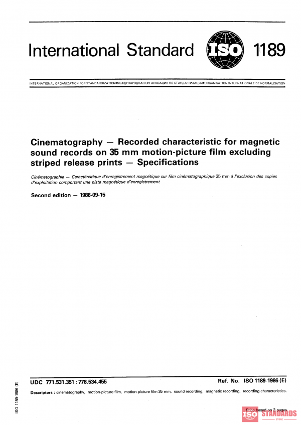 ISO 1189:1986 PDF