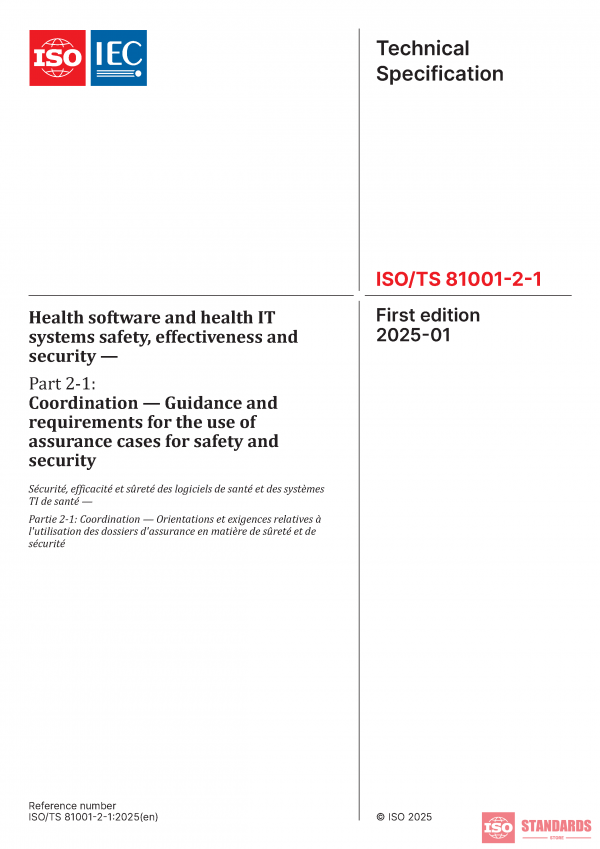 ISO/TS 81001-2-1:2025 PDF