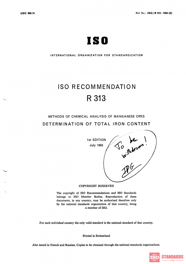 ISO/R 313:1963 PDF