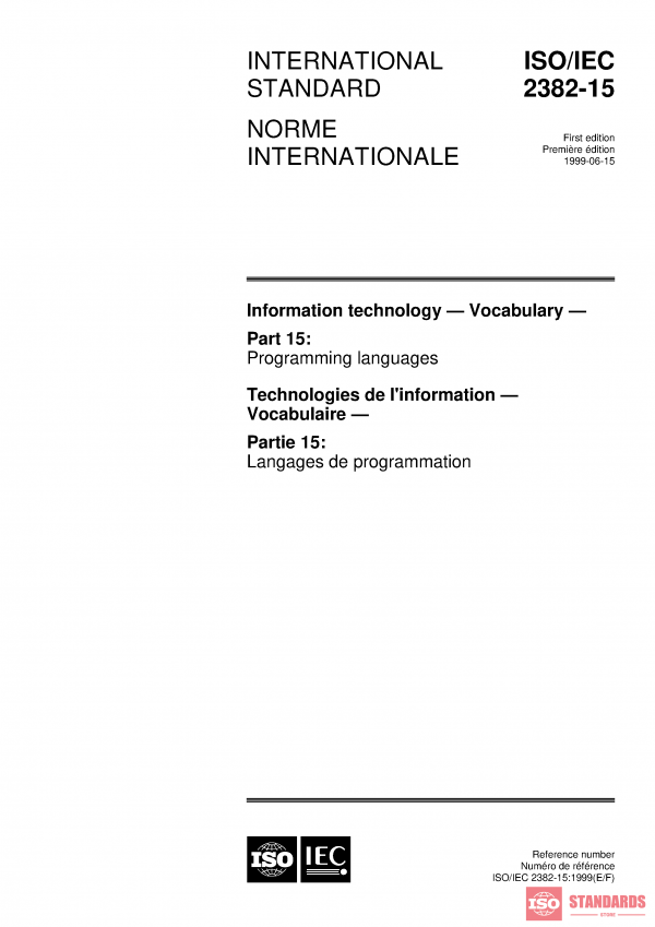 ISO/IEC 2382-15:1999 PDF