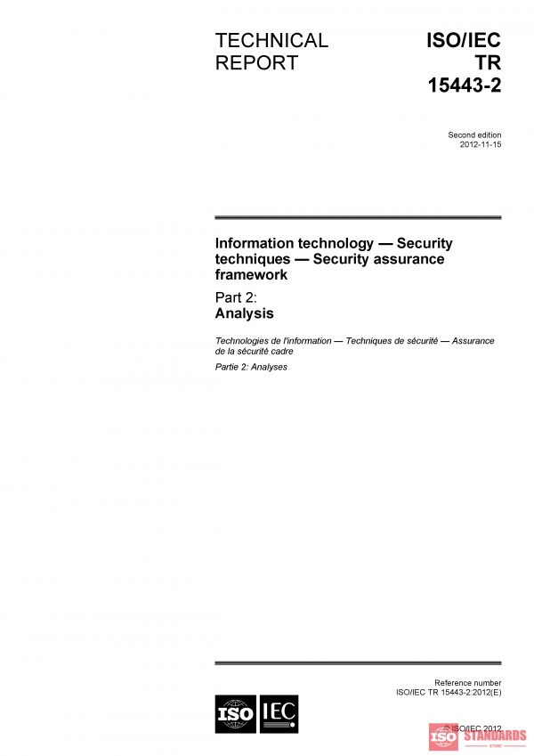 ISO/IEC TR 15443-2:2012 PDF