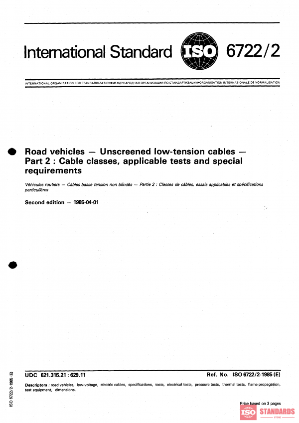 ISO 6722-2:1982 PDF