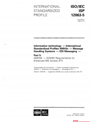 ISO/IEC ISP 12063-5:1995 PDF