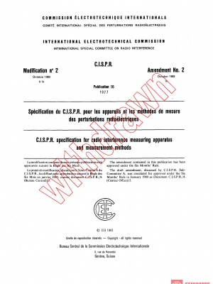 CISPR 16:1977/AMD2:1983 PDF