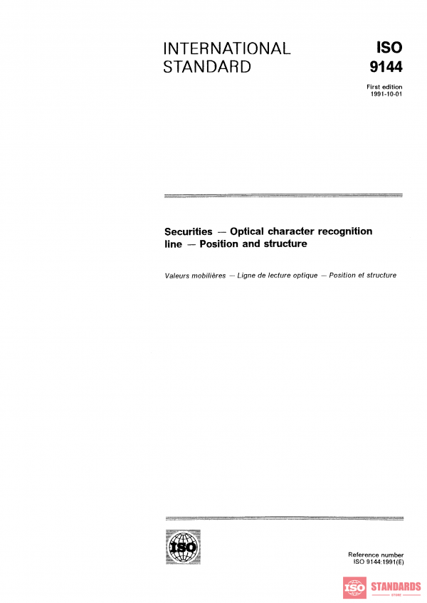 ISO 9144:1991 PDF
