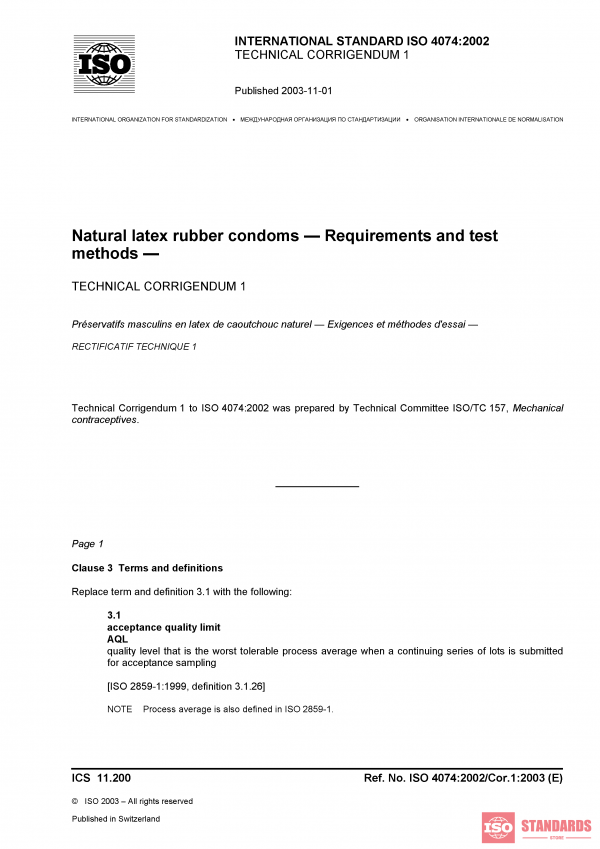 ISO 4074:2002/Cor 1:2003 PDF
