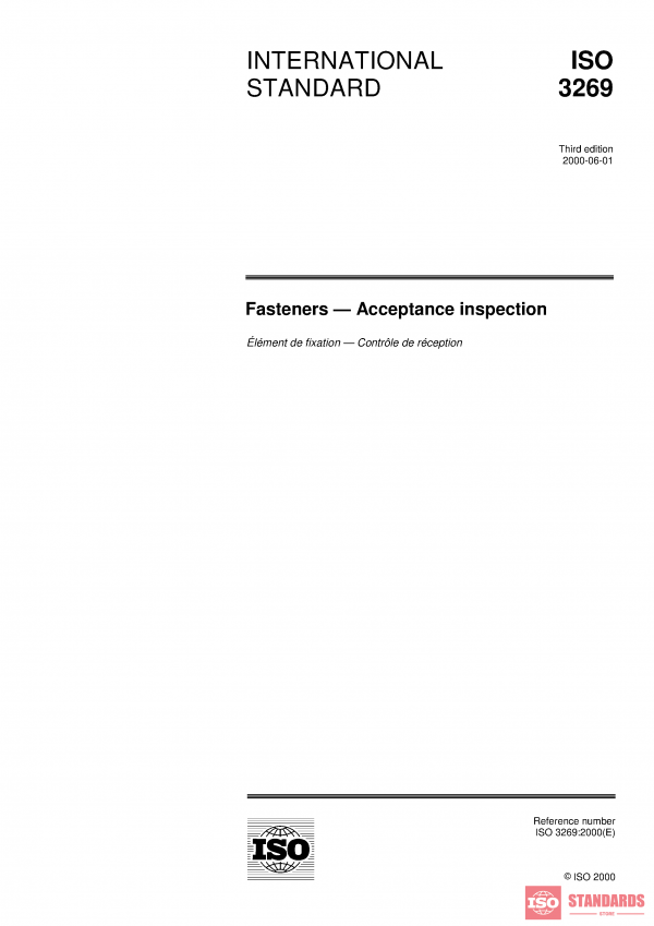 ISO 3269:2000 PDF