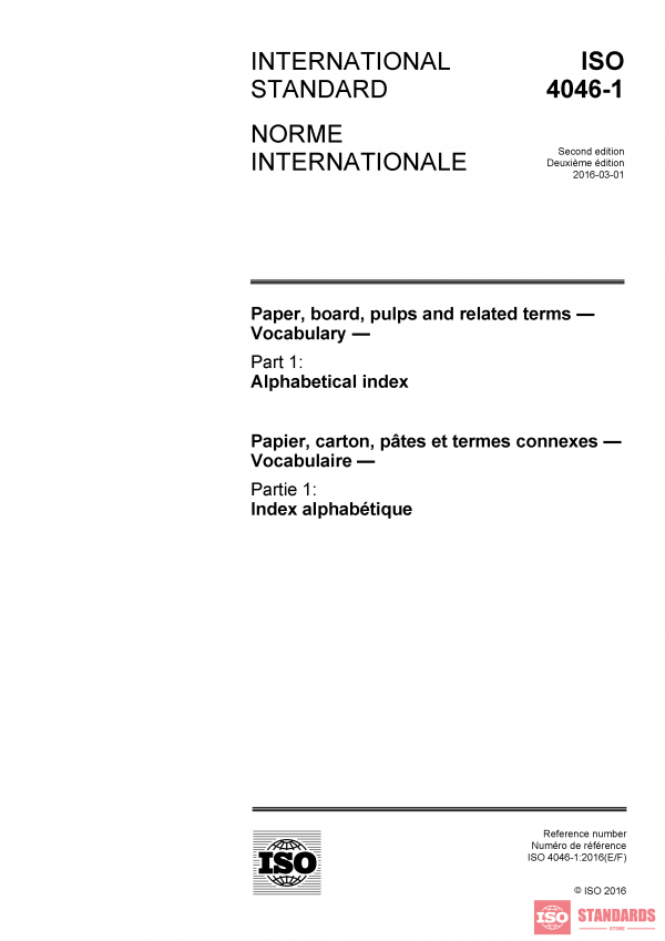 ISO 4046-1:2016 PDF