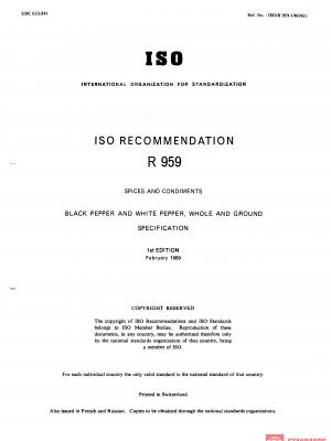 ISO/R 959:1969 PDF