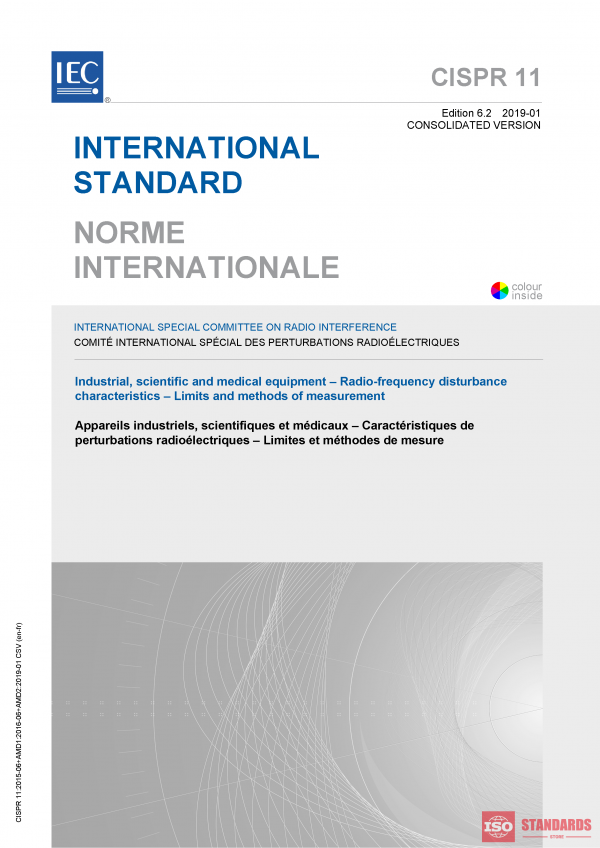 CISPR 11:2015+AMD1:2016+AMD2:2019 CSV PDF