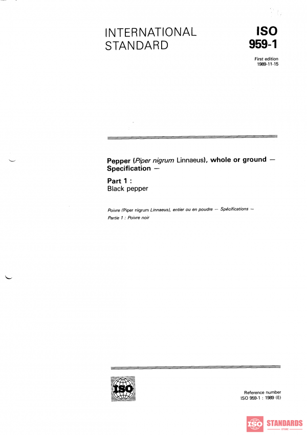 ISO 959-1:1989 PDF