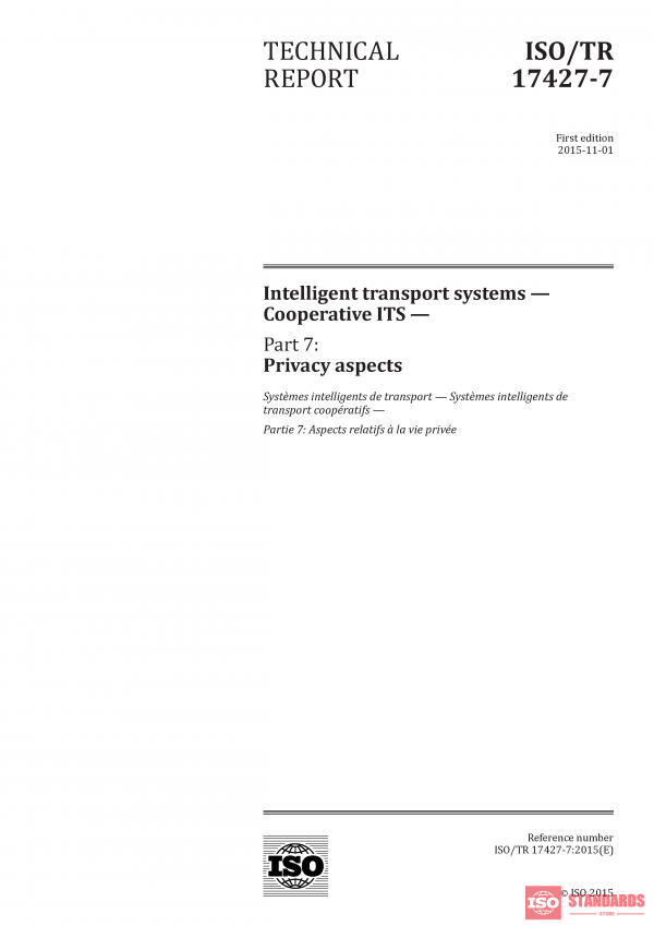 ISO/TR 17427-7:2015 PDF