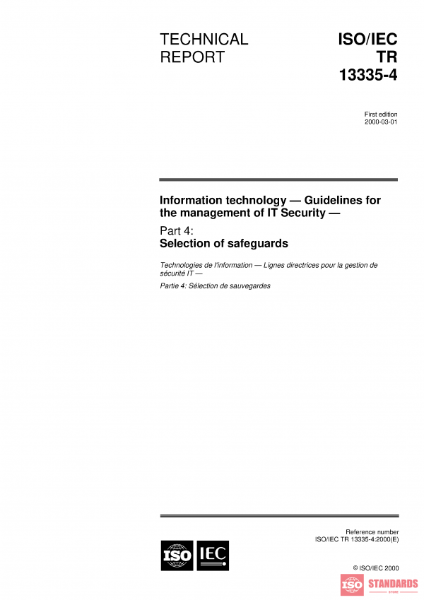 ISO/IEC TR 13335-4:2000 PDF