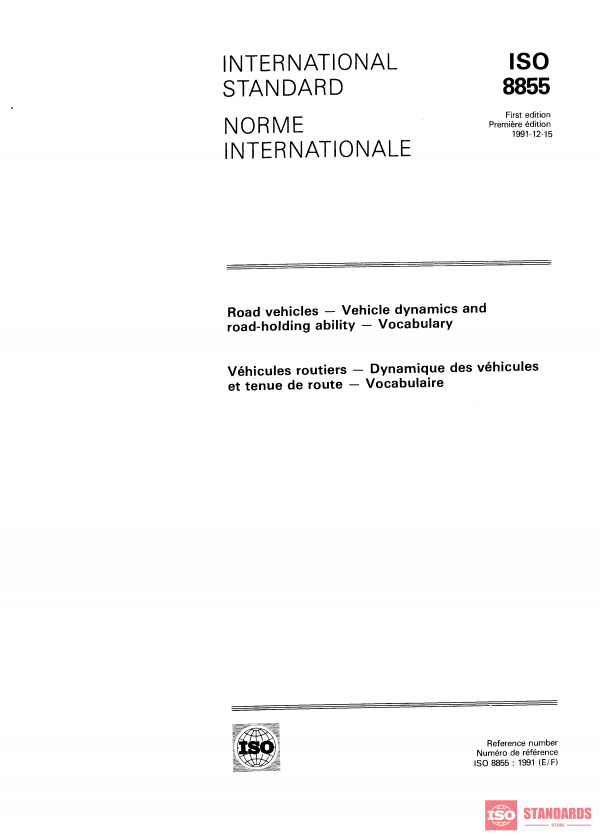 ISO 8855:1991 PDF