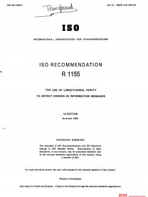 ISO/R 1155:1969 PDF