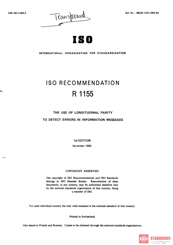 ISO/R 1155:1969 PDF