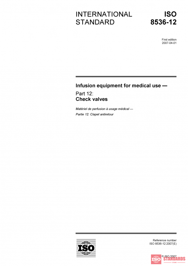 ISO 8536-12:2007 PDF