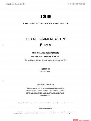 ISO/R 1509:1970 PDF
