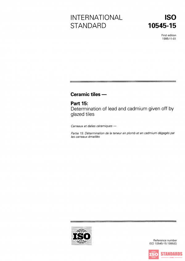 ISO 10545-15:1995 PDF