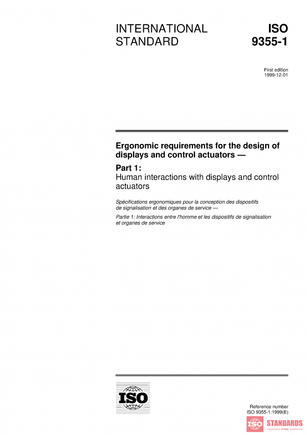 ISO 9355-1:1999 PDF