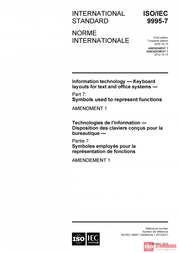 ISO/IEC 9995-7:2009/AMD1:2012 PDF