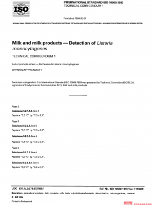 ISO 10560:1993/Cor 1:1994 PDF