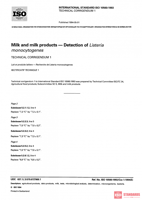 ISO 10560:1993/Cor 1:1994 PDF