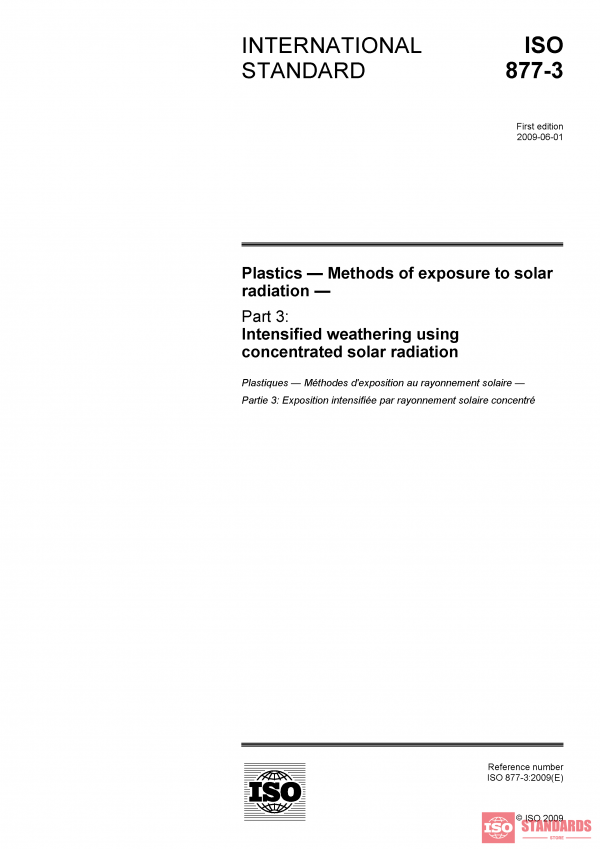 ISO 877-3:2009 PDF