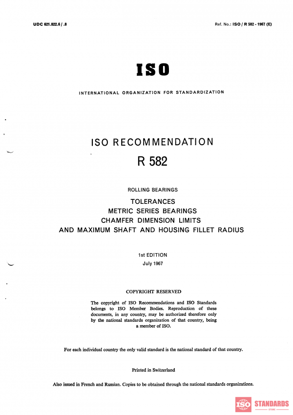 ISO/R 582:1967 PDF