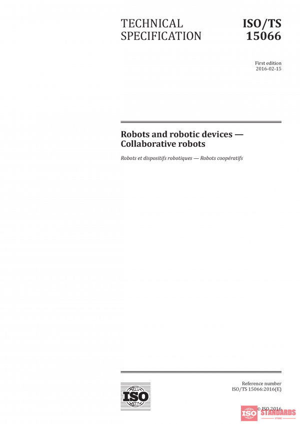 ISO/TS 15066 :2016 PDF