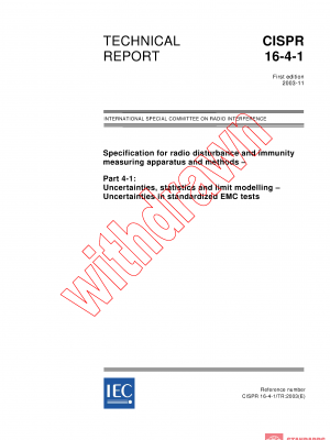 CISPR TR 16-4-1:2003 PDF