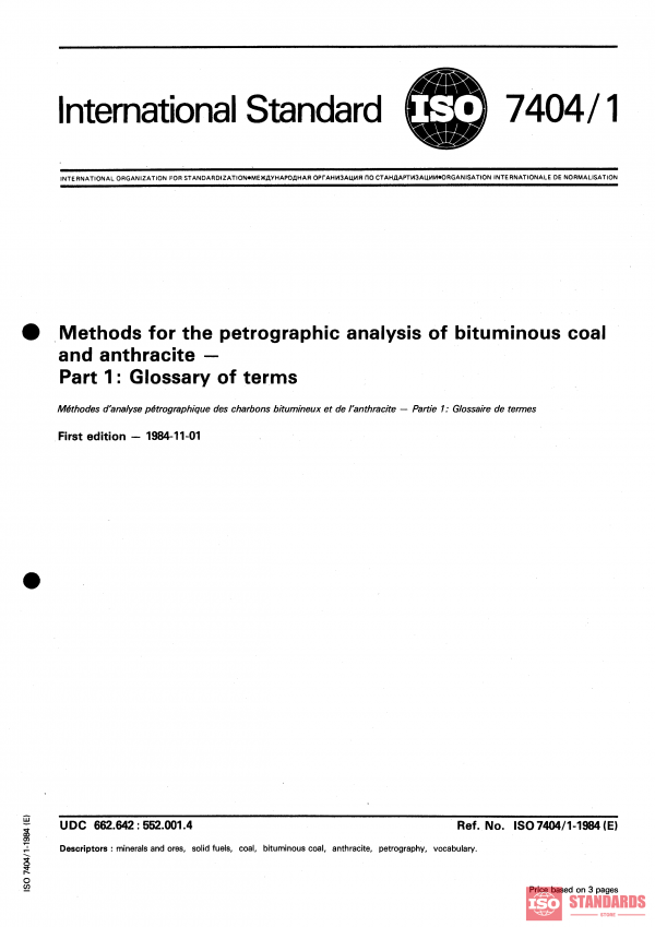 ISO 7404-1:1984 PDF