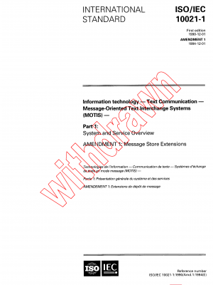 ISO/IEC 10021-1:1990/AMD1:1994 PDF