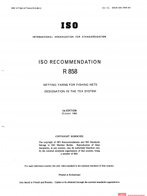 ISO/R 858:1968 PDF