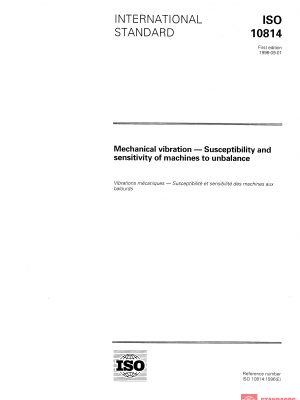 ISO 10814:1996 PDF