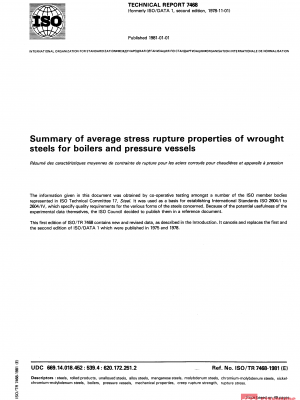 ISO/TR 7468:1981 PDF